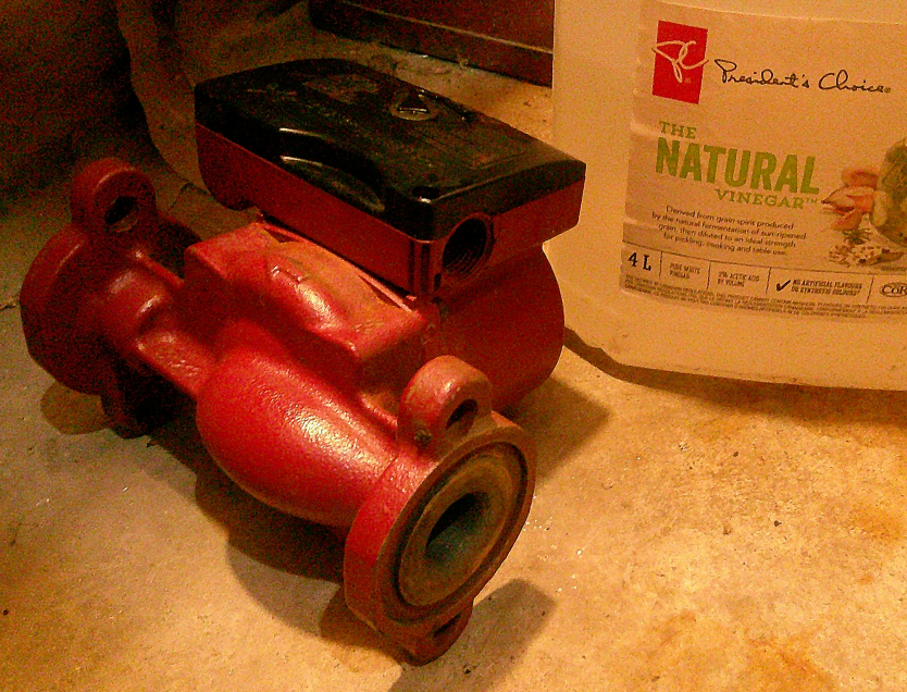 Vinegar Pump Cleaning